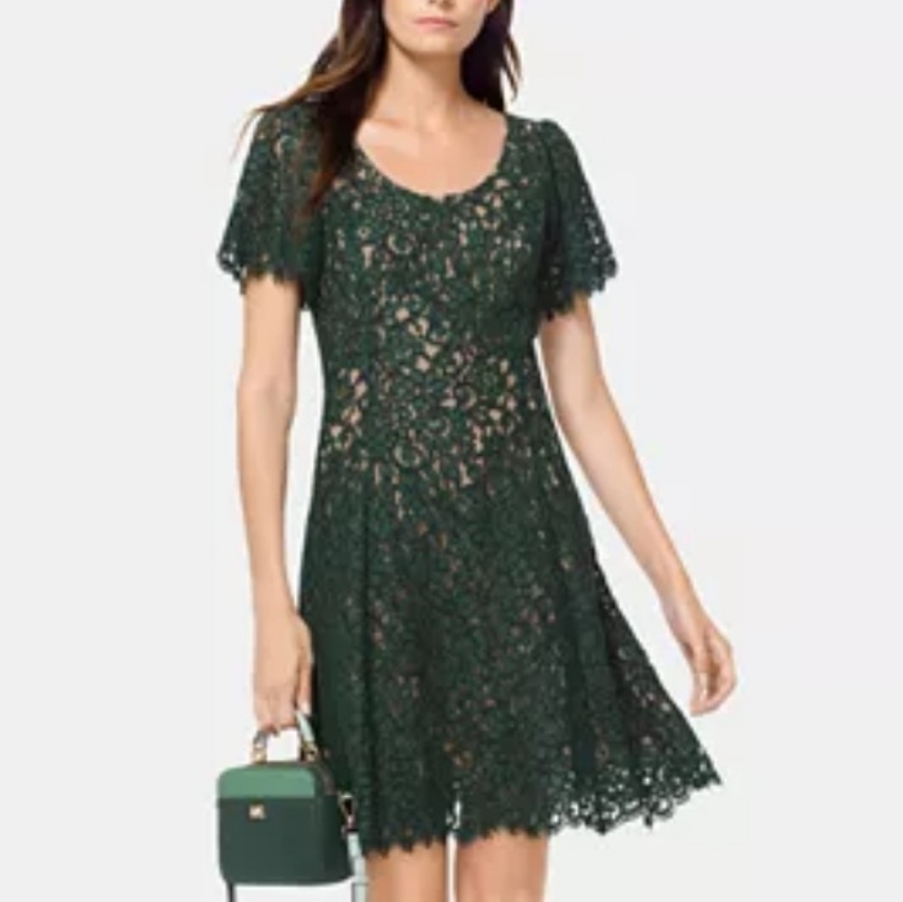 ✨NWT Michael KORS Corded Lace Short Sleeve Dress